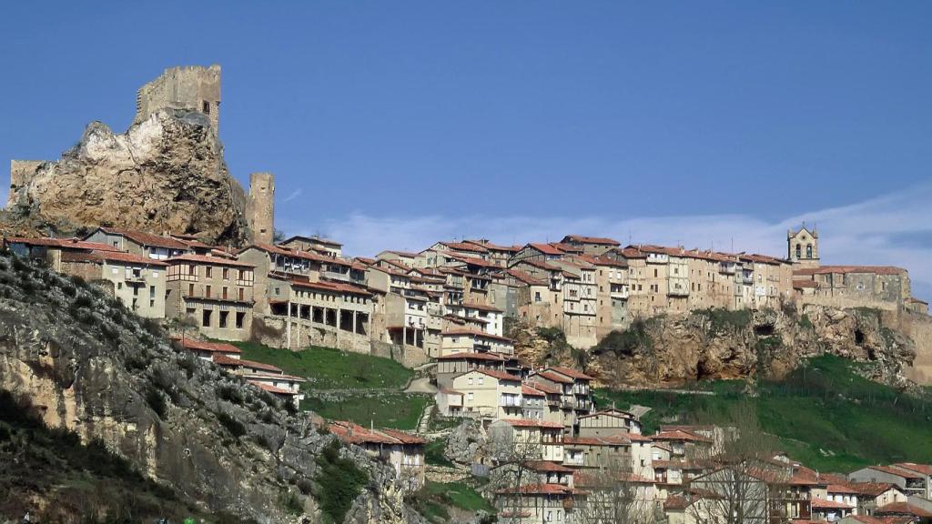 Las casas colgadas tan peculiares de la localidad burgalesa