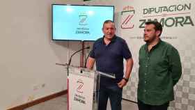El presidente de la Diputación de Zamora, Javier Faúndez; y el vicepresidente primer de la Diputación, Víctor López de la Parte