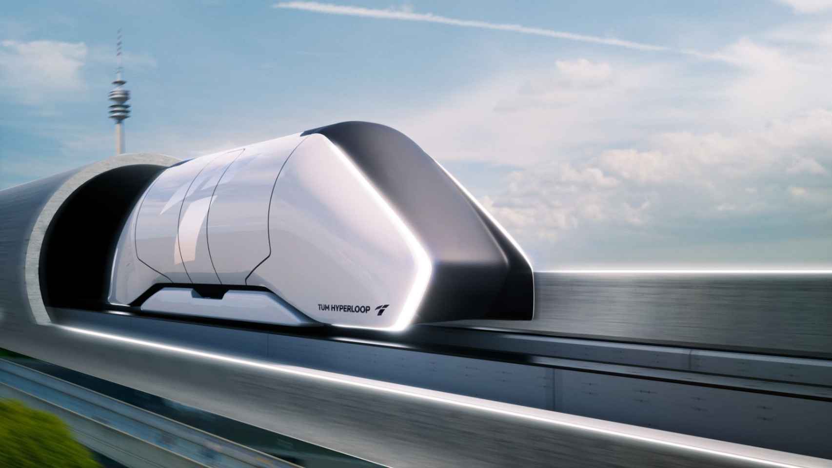 Recreación de Hyperloop