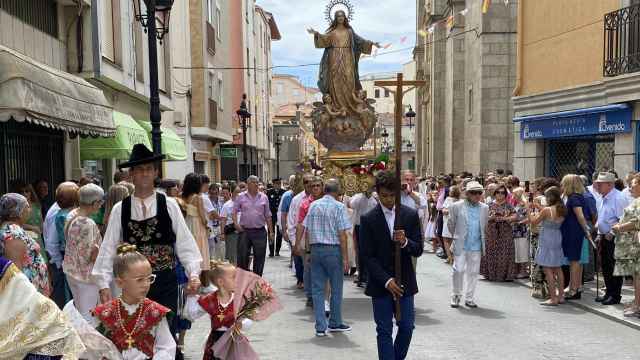 Procesión de la Asunción en las Fiestas de Guijuelo 2023
