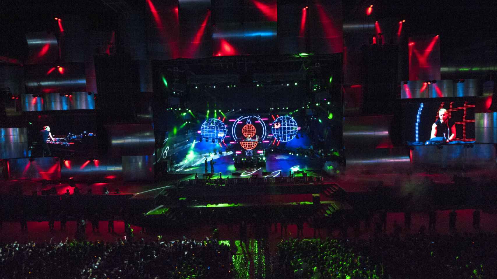 Actuación de David Guetta en Río de Janeiro.