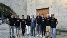 El presidente del Celta, Carlos Mouriño, en la romería de San Roque.