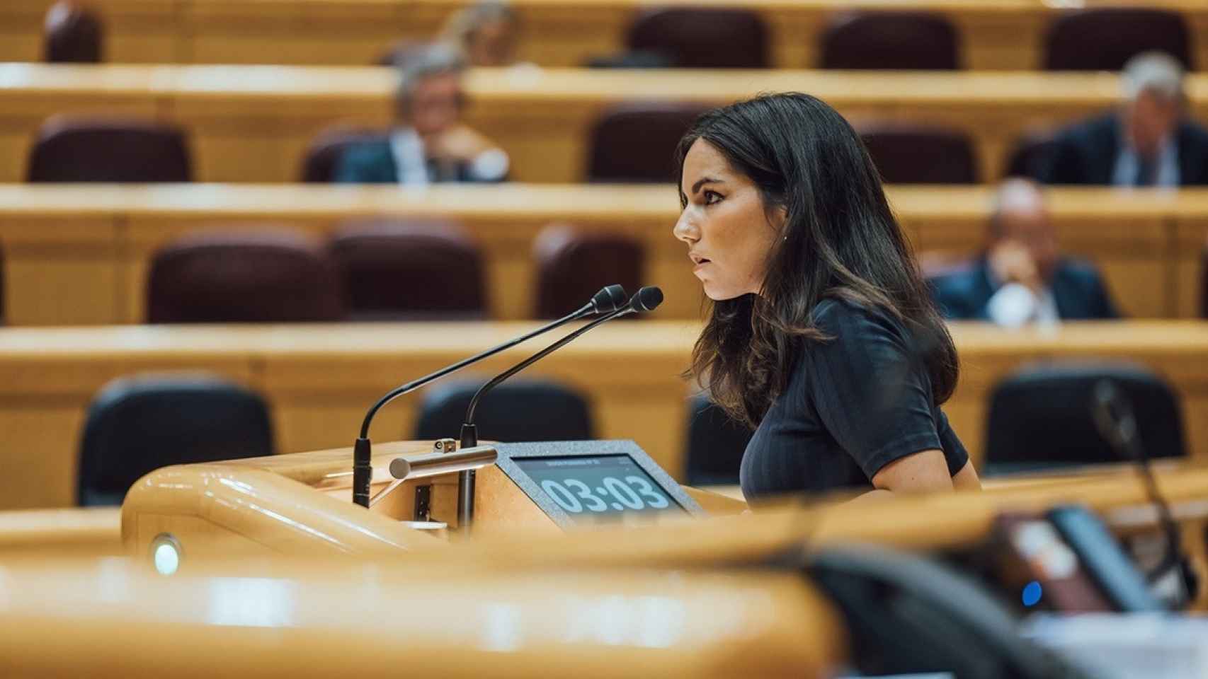 La senadora de Vox por Andalucía, Pepa Millán.