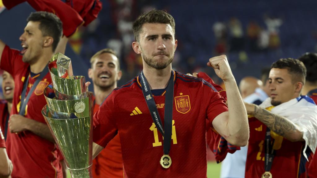 Aymeric Laporte, con el título de la Nations League