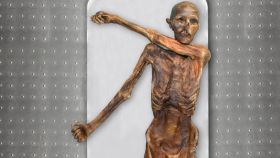 La momia de Ötzi. Foto: South Tyrol Museum of Archaeology/Eurac/Marco Samadelli-Gregor Staschitz
