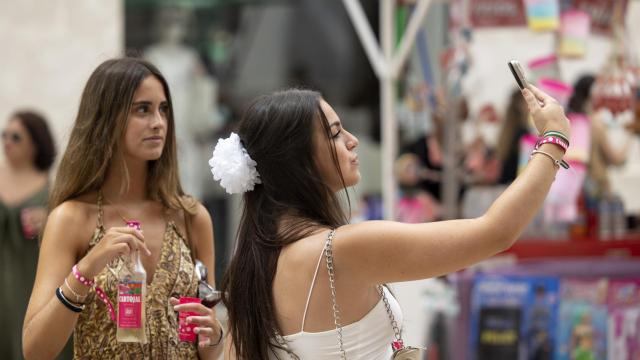 La Feria en el Centro de Málaga.