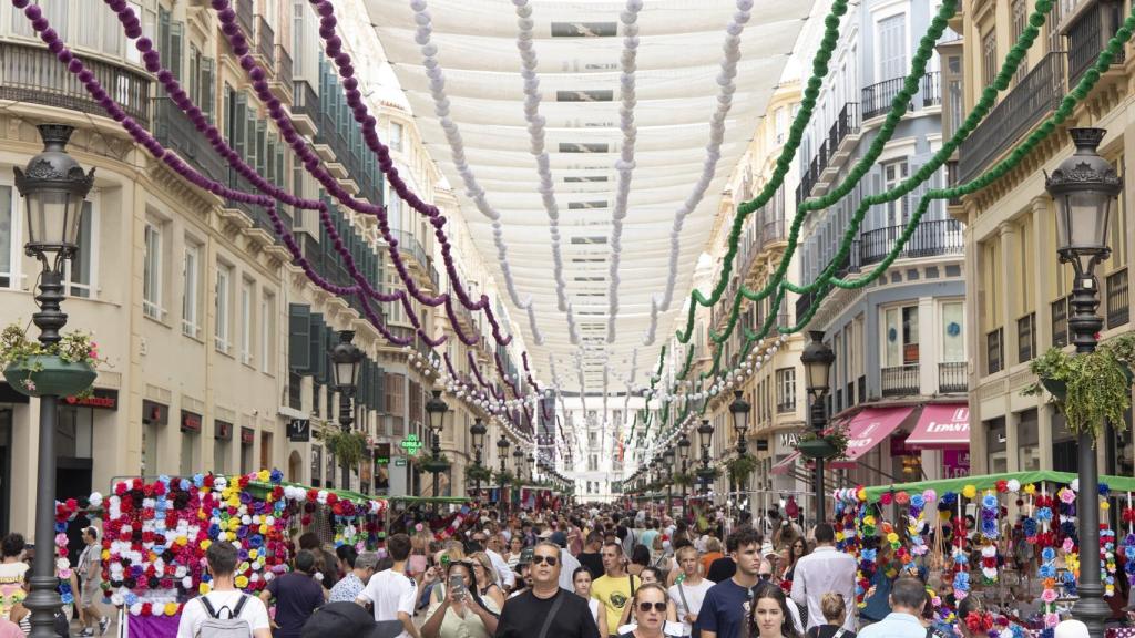 La Feria en el Centro de Málaga.