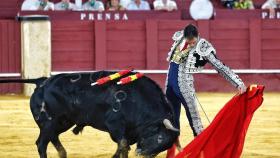 Fortes, al natural ante su quinto toro.