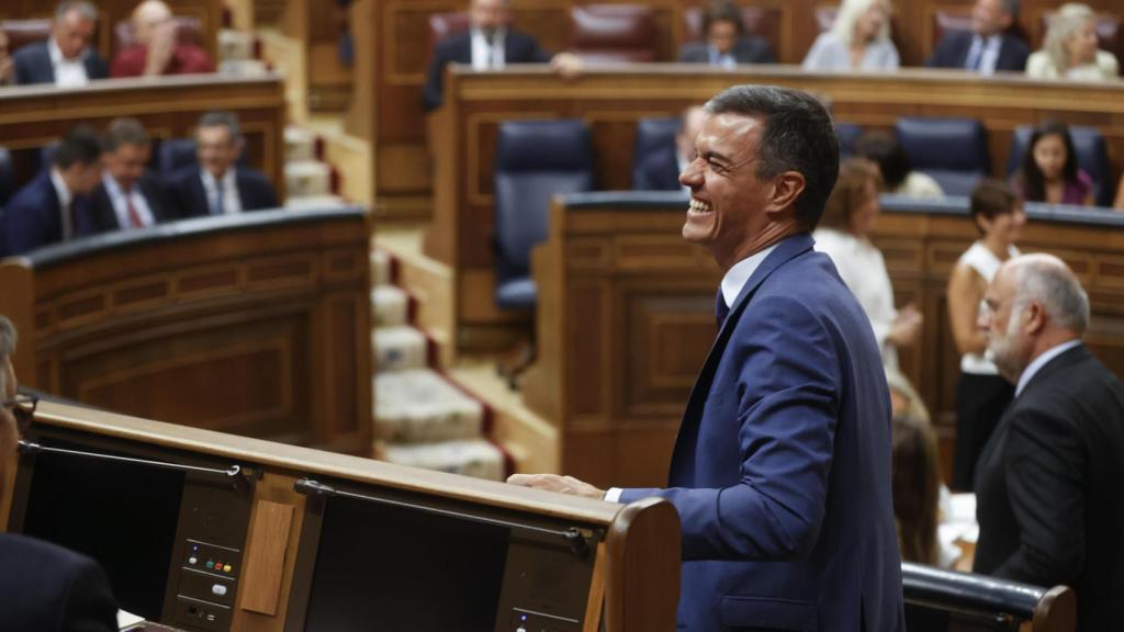 El presidente del Gobierno en funciones, Pedro Sánchez, durante la sesión de constitución de la Mesa del Congreso de los Diputados.