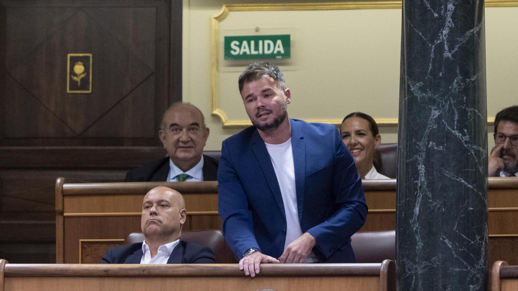 El portavoz de ERC en el Congreso, Gabriel Rufián.