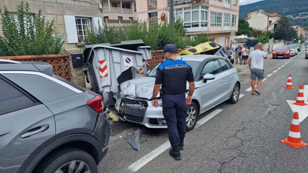 Accidente en Poio (Pontevedra).