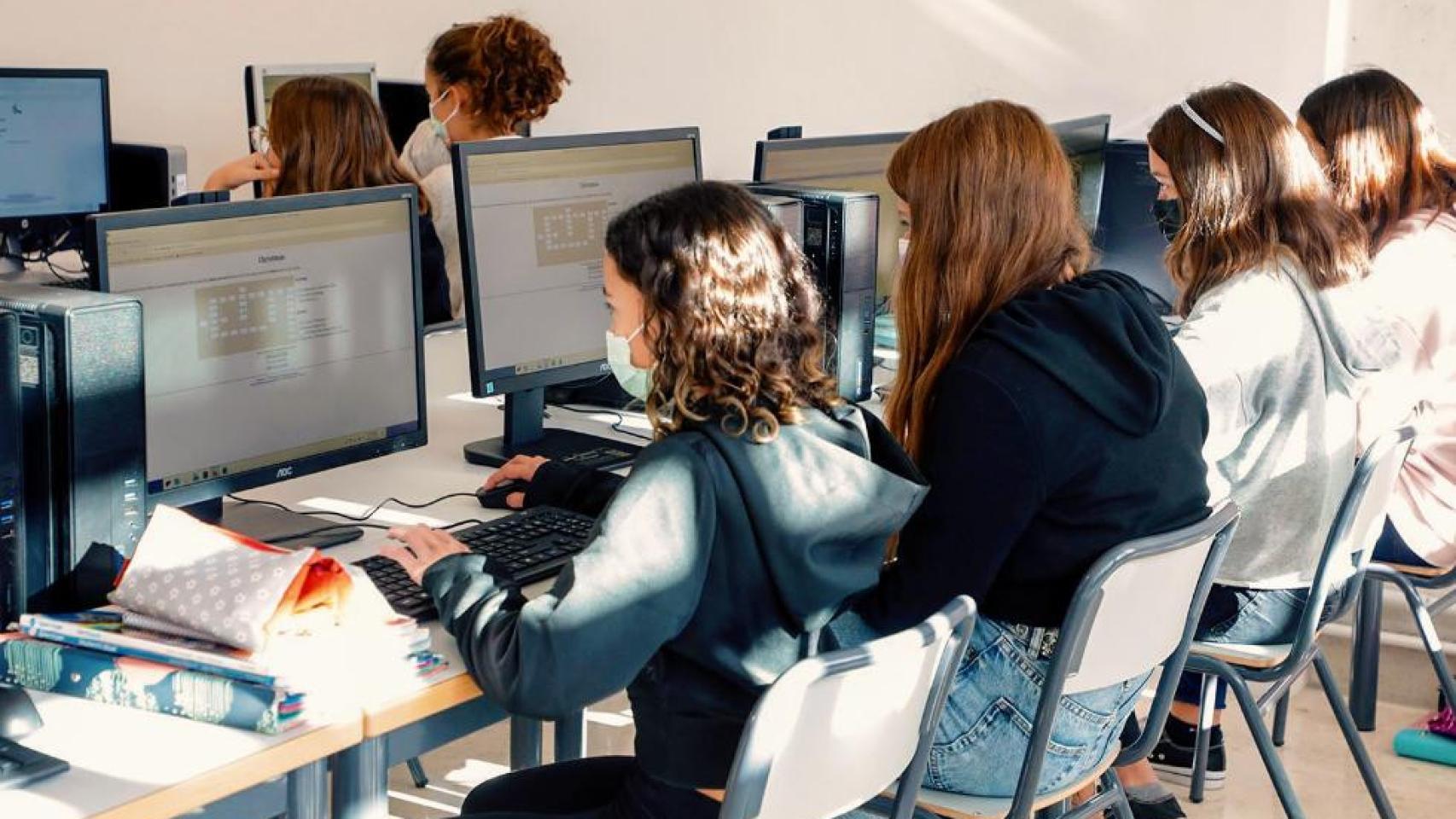 Un aula de Educación Secundaria de la Comunidad Valenciana.