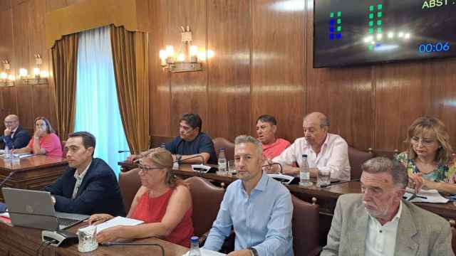 Diputados del PSOE en el Pleno de la Diputación de Zamora