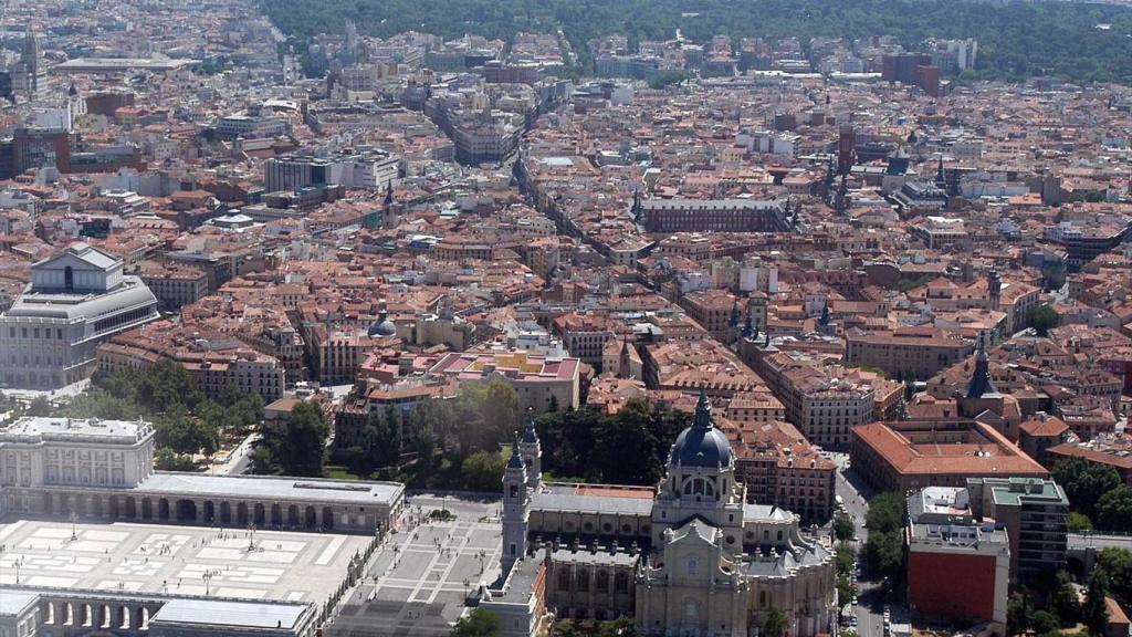 Vista aérea de Madrid.