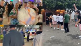 Capturas de los vídeos virales de la Feria de Málaga.