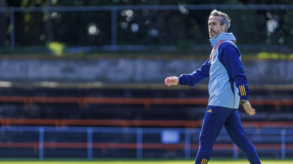 Jorge Vilda, en un entrenamiento.