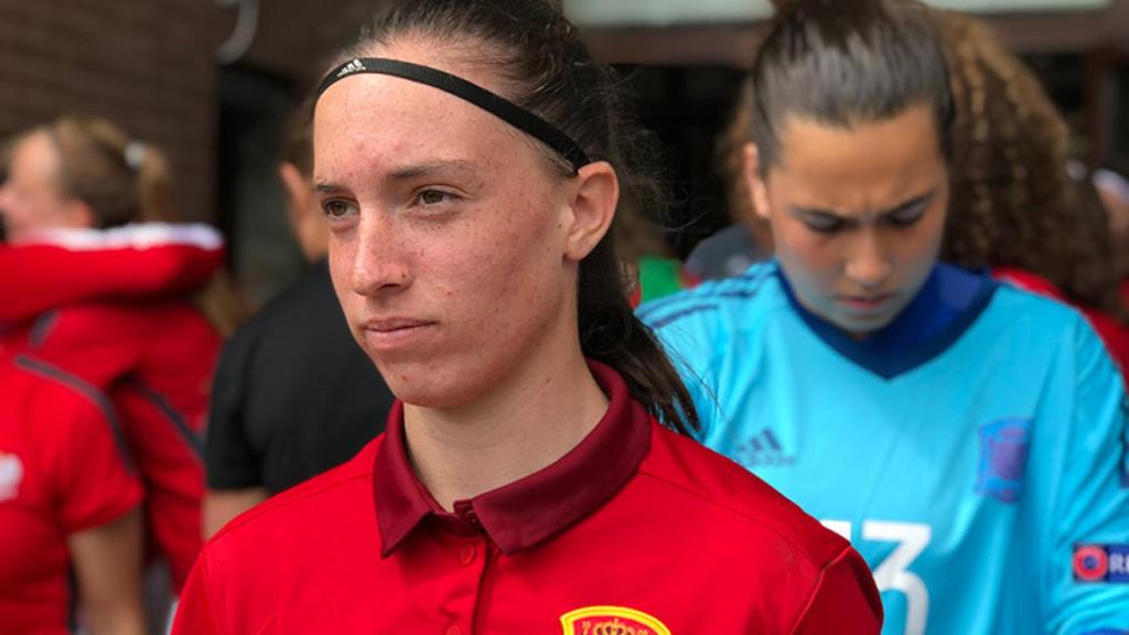 Eva Navarro, jugadora de la selección española de fútbol femenino.