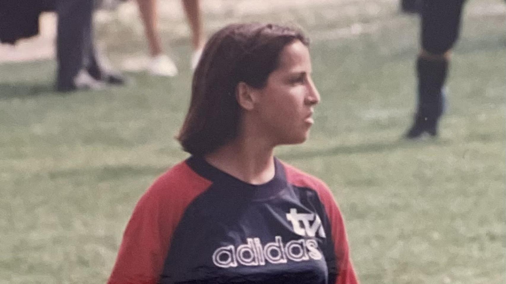 Alicia Fuentes en su etapa con la Selección Española.