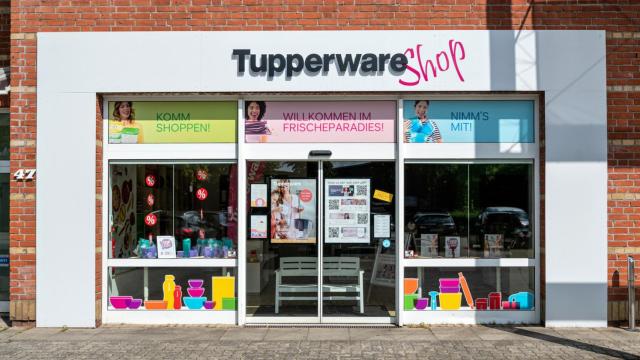 Una tienda de Tupperware en Alemania.