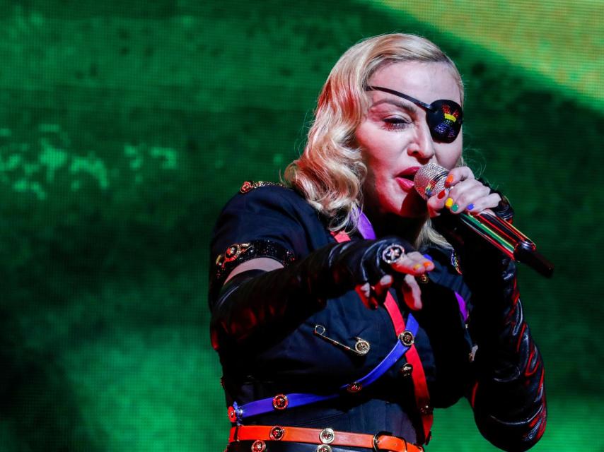 Madonna, durante un concierto.