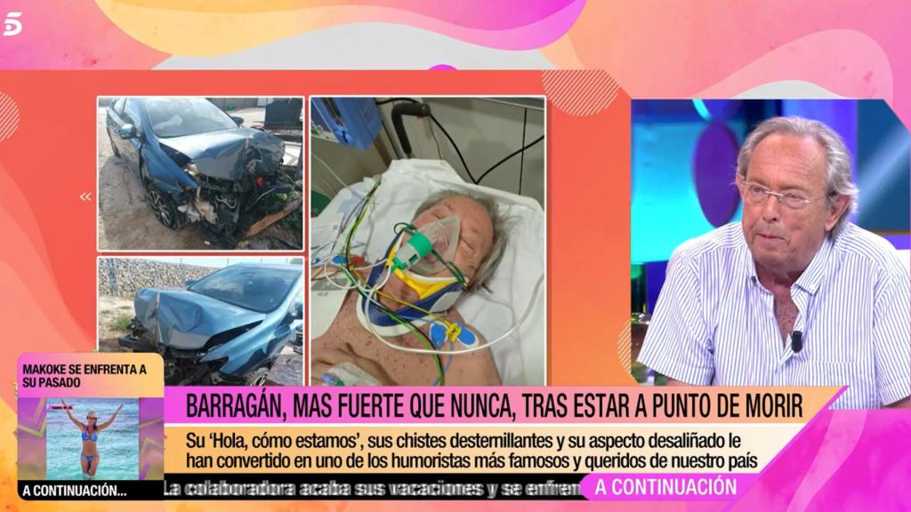 José María Rubio reaparece en televisión tras su terrible accidente.
