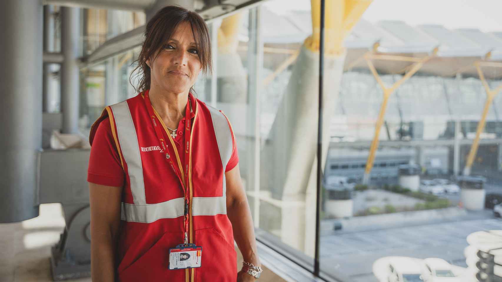 Gema García-Nieto, agente de Servicios Auxiliares  (Terminal 4, Madrid-Barajas).
