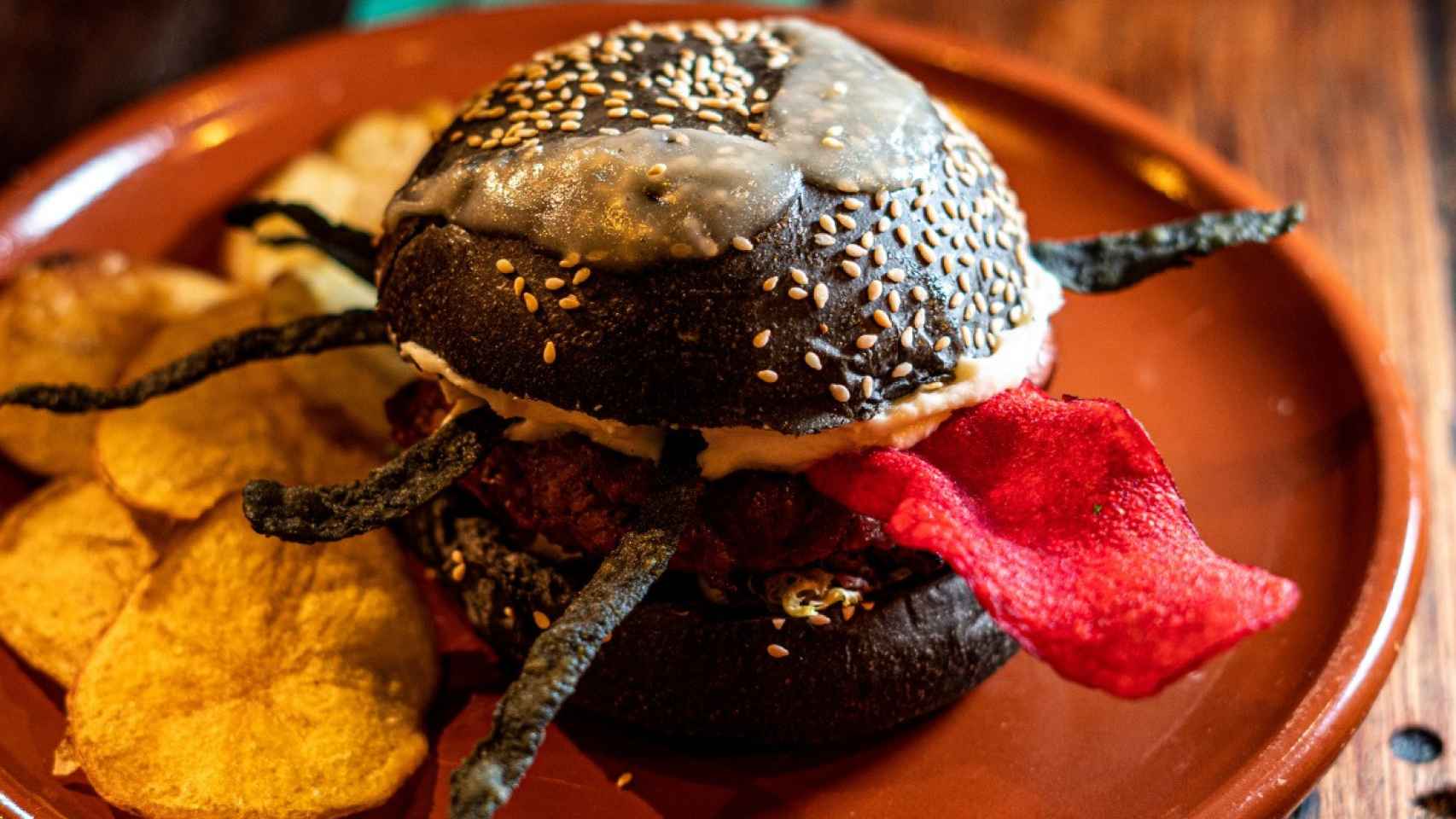La hamburguesa Symbionte del restaurante Ovante.