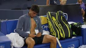 Las lágrimas de Carlos Alcaraz tras perder la final del Masters 1.000 de Cincinnati ante Djokovic