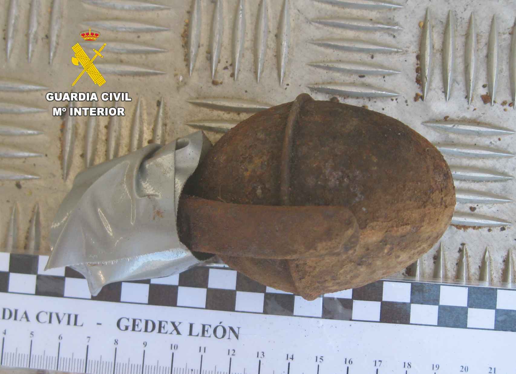 Segunda granada hallada en el municipio leonés de Congosto