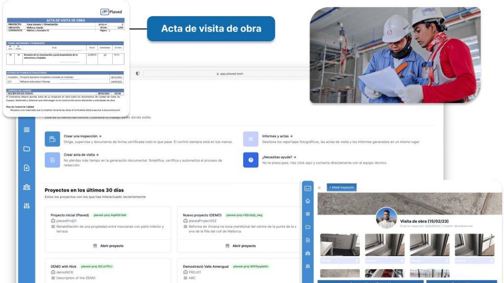 El software de Plaved ayuda a los arquitectos técnicos a tener un mejor control de las obras.