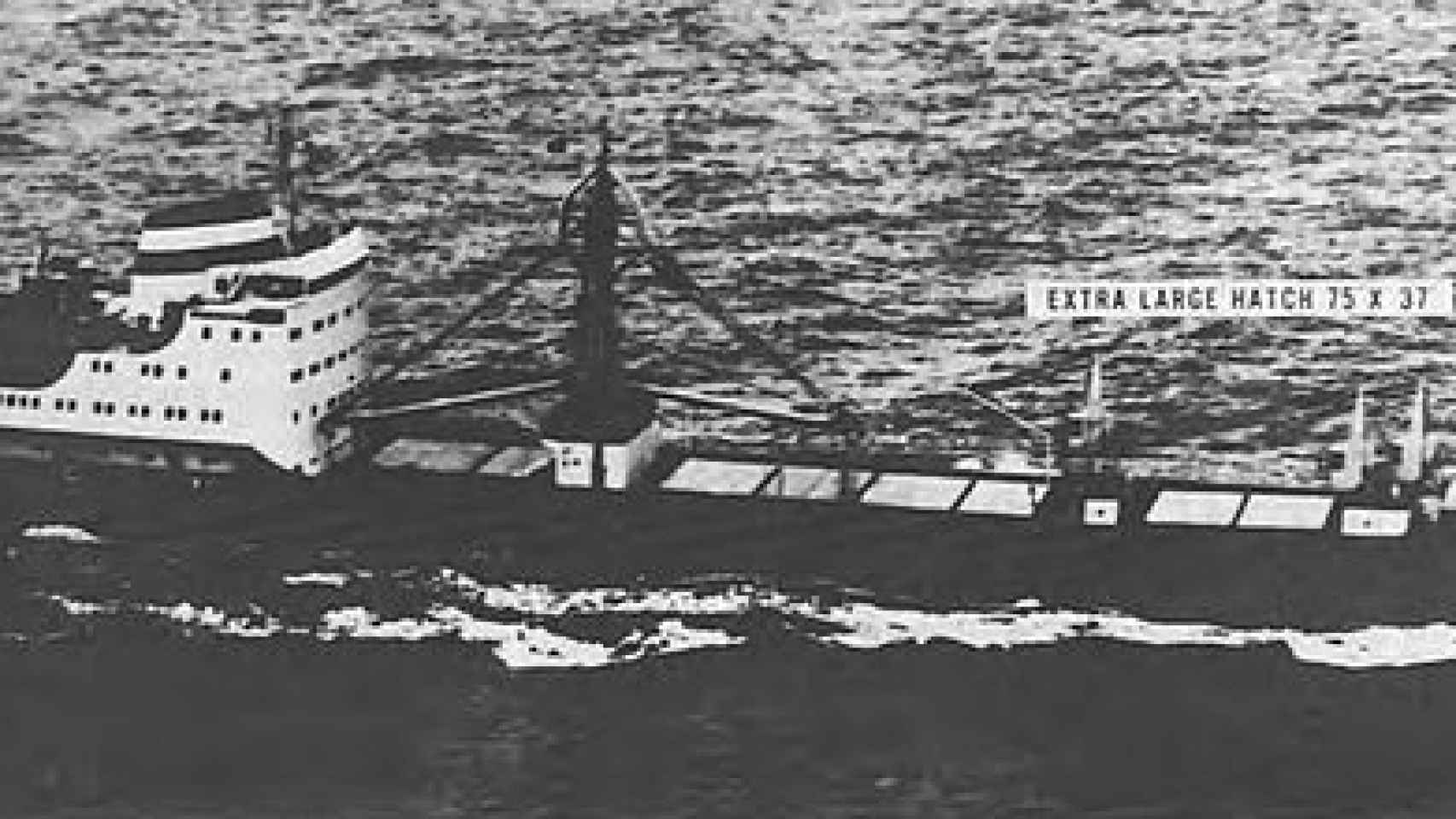 Un carguero soviético Krasnogrand navegando hacia Cuba en septiembre de 1962.