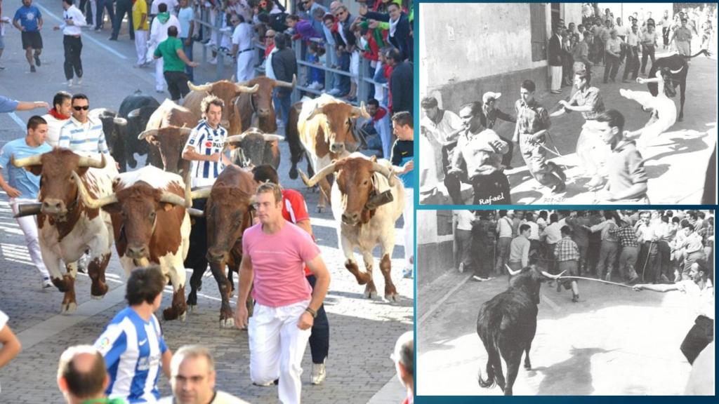 Encierros de Cuéllar con imágenes del pasado