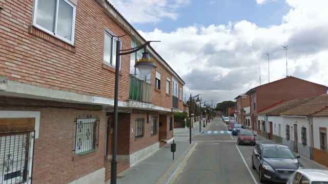 Calle en la que se produjo la agresión en Viana de Cega