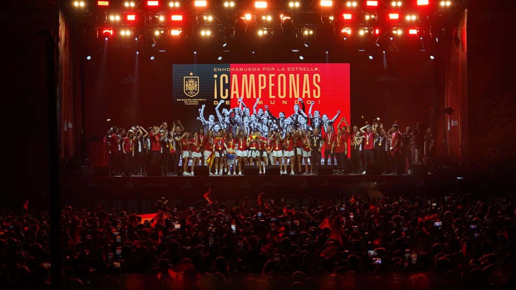 Las mejores imágenes de la celebración de la selección española tras ganar el Mundial femenino