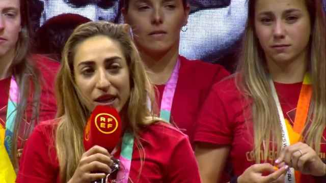 El emotivo discurso de Olga Carmona en la celebración del Mundial