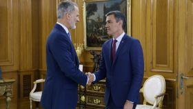 Felipe VI recibe, este martes, al presidente en funciones Pedro Sánchez, durante la ronda de contactos con los partidos políticos.