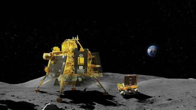 La sonda Chandrayaan-3 en el polo sur lunar