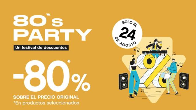 Llega este jueves la 80’s party a Coruña The Style Outlets con descuentos de hasta el 80%