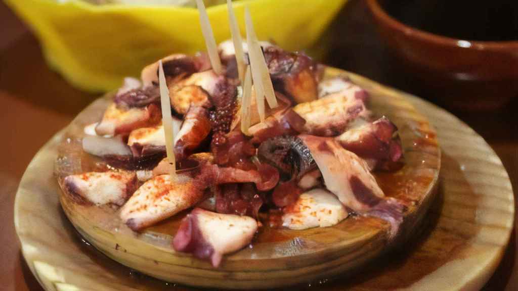 Pulpo a la gallega de Melide.