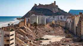 La ciudad de Alicante destruida por un terremoto, en una imagen ficticia de Bing