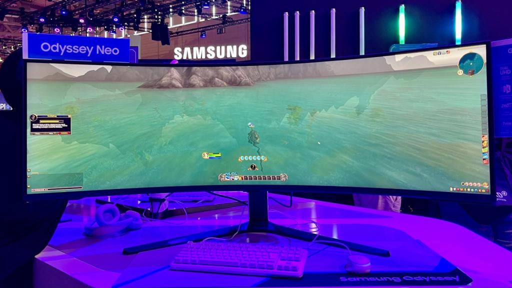 El nuevo Samsung Odyssey Neo G9 de 57 pulgadas.