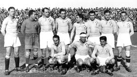 Foto histórica del Celta en su visita a A Coruña