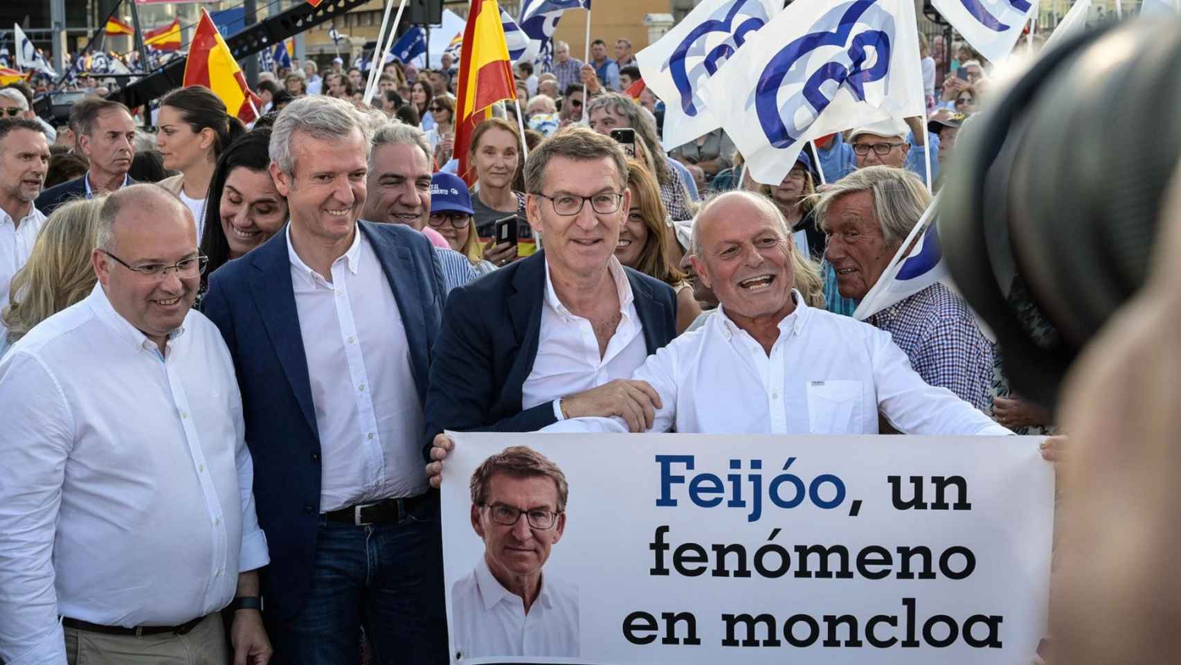 Acto de cierre de campaña del PP en A Coruña, el pasado julio.