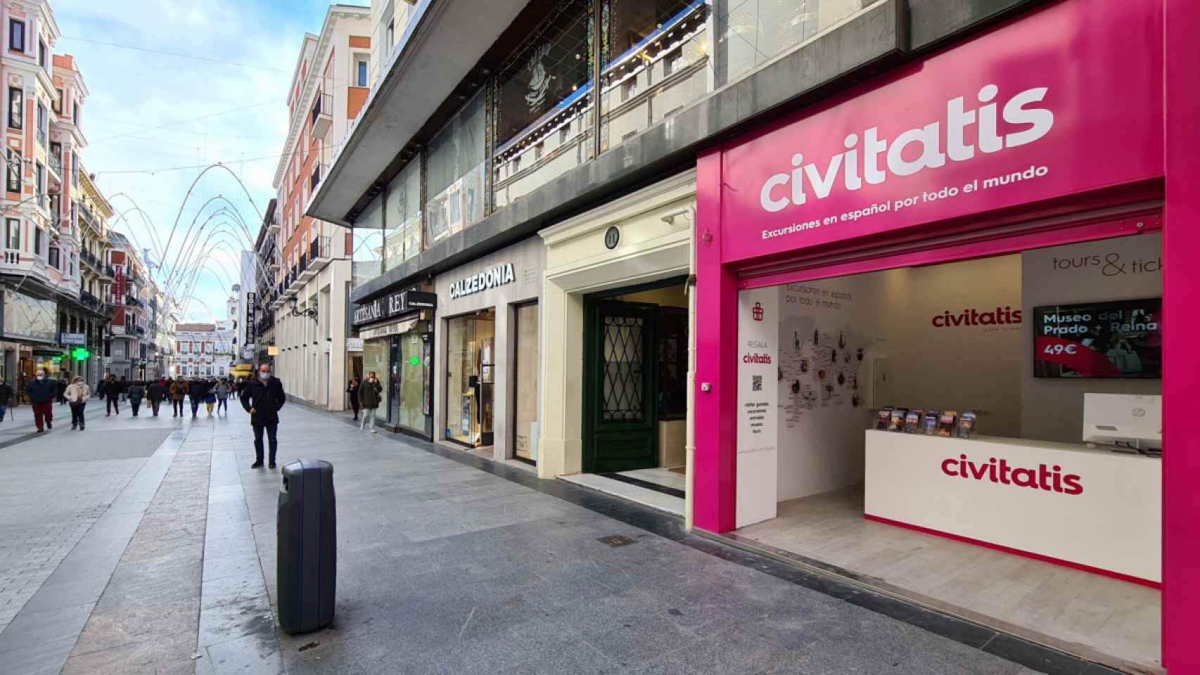 Tienda Civitatis en la calle Preciados, en Madrid.