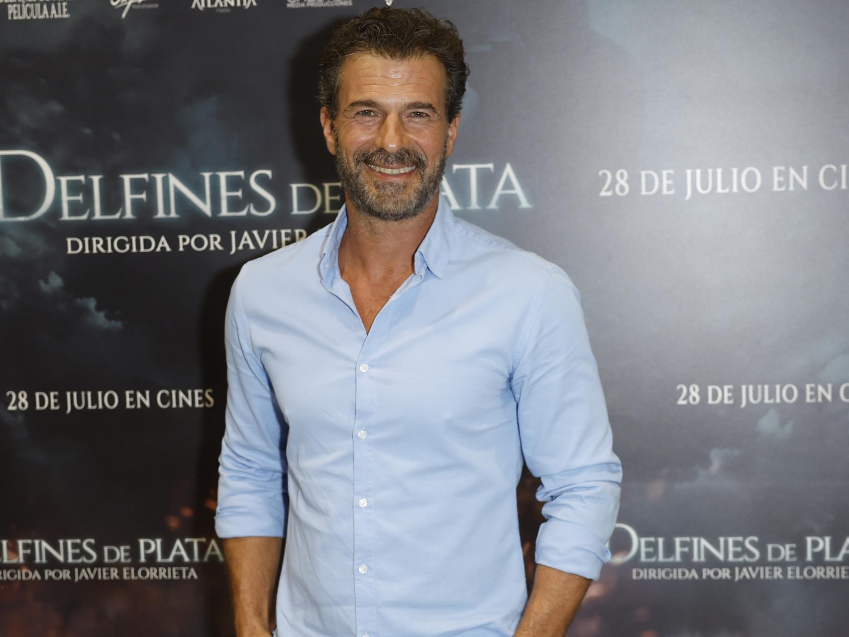Rodolfo Sancho en la promoción de su última película, 'Delfines de plata', en julio de 2023, en Madrid.