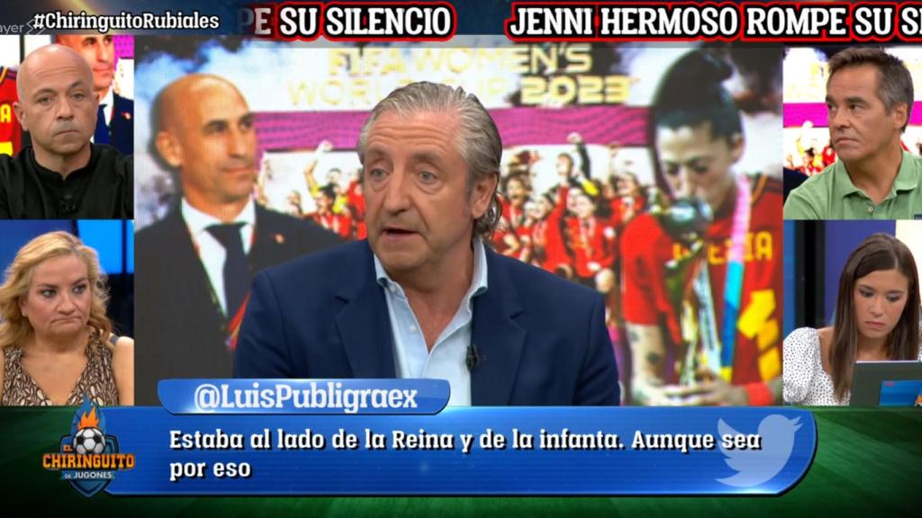 Pedrerol en 'El chiringuito de Jugones'.