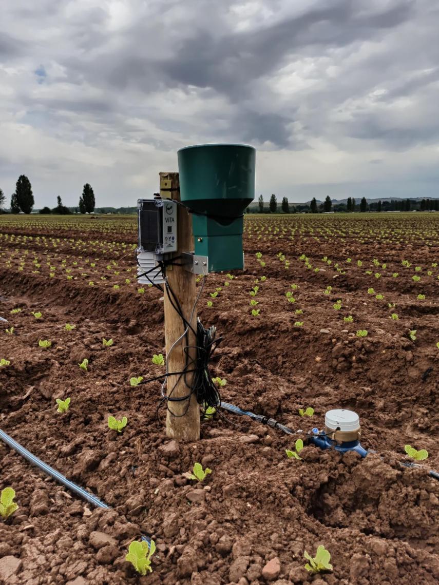 Tecnología de BrioAgro instalada en una explotación agrícola en Soria.