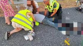 Imagen difundida por la Guardia Civil en el accidente de Valdefresno, León.