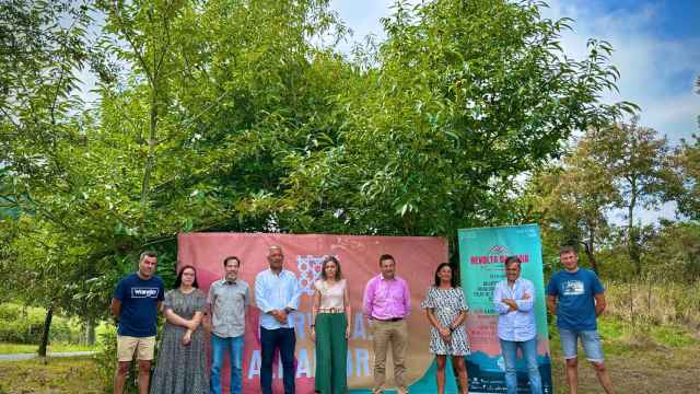 Presentación del festival Revolta do Umia, en Cuntis (Pontevedra).