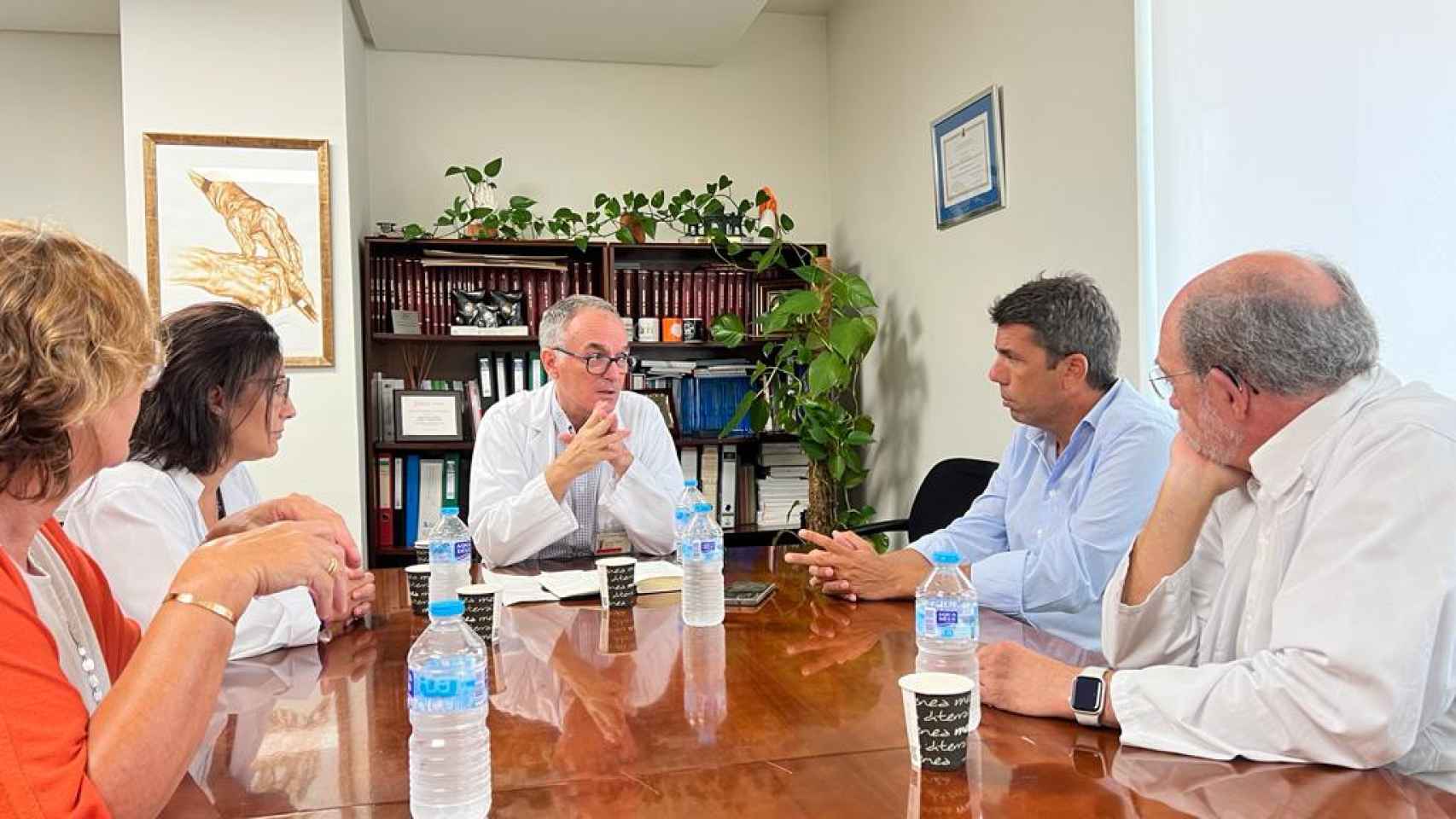 La reunión en el hospital Doctor Balmis de Alicante.